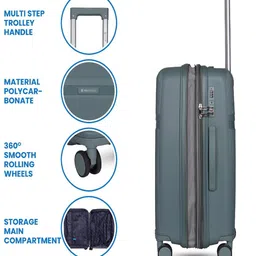 Polo Class Textured Hard-Sided Medium Trolley Bag image 4