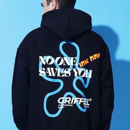 GRIFFEL Men Typography Printed Hooded Sweatshirt-picture-20
