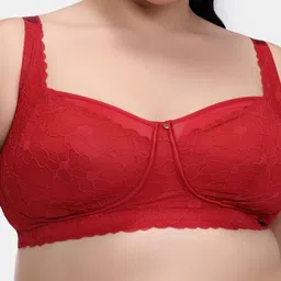 Zivame Women Lace Floral Full Coverage Non-Wired Non Padded Everyday Bra image 3