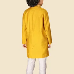 Little Desi Boys Regular Thread Work Kurta with Pyjamas image 5