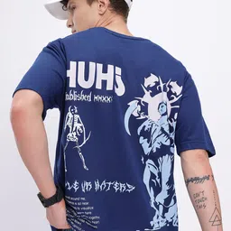 glitchez Anime Graphics Printed Drop-Shoulder Sleeves Oversized T-shirt-picture-35