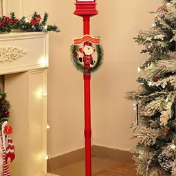 Little Surprise Box LLP Santa With Gift Box Snowfall Floor Lamp image 3