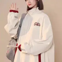StyleCast Self Design Stand Collar Long Sleeves Open Front Jacket-picture-44
