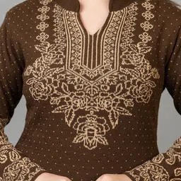 Colorchakra Women Ethnic Motifs Regular Kurta with Trousers image 4