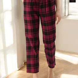 Kryptic Women Pack Of 2 Pure Cotton Mid-Rise Lounge Pants-picture-26