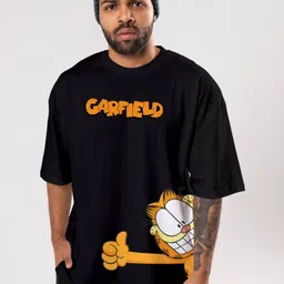 FLYIND VOGUE OUTFIT Men Garfield Bio Finish Graphic Printed Cotton Oversized T-shirt-picture-17