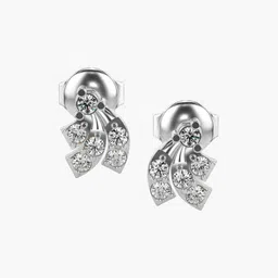 VALANOVA 14Kt White Gold 0.26 Carat Lab Grown Diamond Earrings-picture-29
