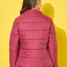 The Roadster Lifestyle Co Quilted Winter Jacket With Detachable Hoodie image 3