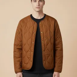 Mast & Harbour Men Colourblocked Long Sleeves Zip Detail Quilted Jacket-picture-40