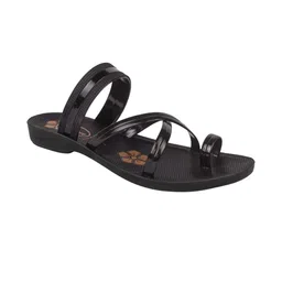 FOOT CARE Women Black One Toe Flats-picture-23