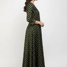 rf clothes Ethnic Motifs Print Maxi Dress image 4