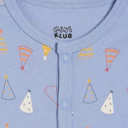 MINI KLUB Infants Boys Pack Of 2Cartoon Printed Cotton Front Open Vests image 5