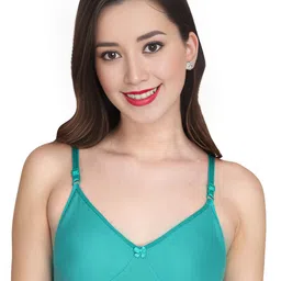 Liigne Women Pack Of 4 Cotton Full Coverage Non-Wired Non Padded T-shirt Bra image 5