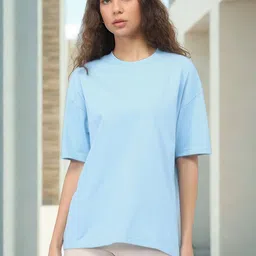 NOBERO Drop-Shoulder Sleeves Pure Cotton Oversized T-shirt-picture-22