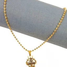 Utkarsh Gold-Plated Geometric Pendants with Chains-picture-27