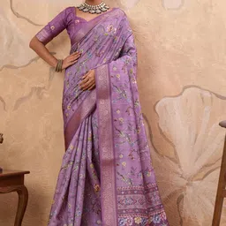 Sangria Printed Saree With Blouse-picture-14