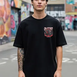 BENNY BROOKS Graphic Printed Oversized Cotton T-shirt image 2