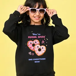 NUSYL Girls Printed Round Neck Full Sleeve Sweatshirt-image-32