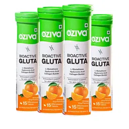 OZiva Set Of 4 Bioactive Gluta With L-Glutathion - 60 Tablets - Orange Zing image 1