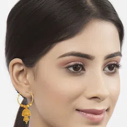 Lila Contemporary Jhumkas Earrings-image-77