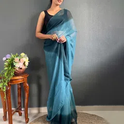 V3 FASHION STUDIO Tie and Dye Pure Crepe Ready to Wear Jamdani Saree-picture-30