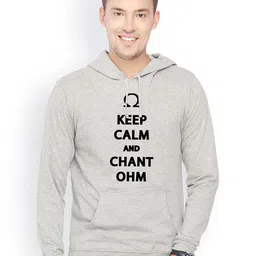 Campus Sutra Men Printed Hooded Sweatshirt image 1