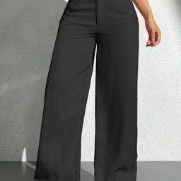 TOOCHKI Women Relaxed Straight Leg High-Rise Non Iron Trousers-picture-38
