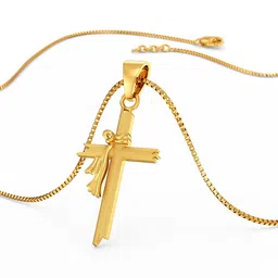 Joyalukkas 22Kt Gold Holy Cross Pendant - 2 g image 3