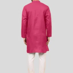 ANUJ FASHION Men Solid A-Line Kurtas image 2