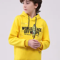 Monte Carlo Boys Typography Printed Hooded Sweatshirt-image-27