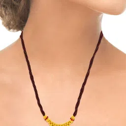 WHP JEWELLERS Women 22 KT Gold Beaded Necklace-picture-38