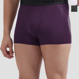 FREECULTR Pack Of 3  Anti Bacterial Micromodal Trunks FC-XT-T-POB-TV-CW_S image 1