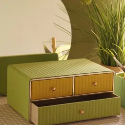 Pure Home and Living Green Set of 1 Regular Drawer Organiser Organisers-picture-22