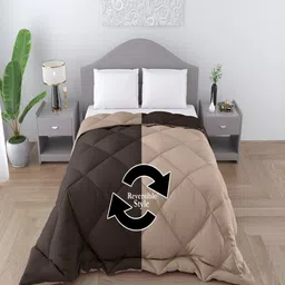 tundwal's Brown & Beige Geometric Heavy Winter Double Bed Comforter-picture-40