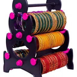 Abirami Kitchen Pink And Black Jewellery Organiser-picture-40