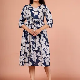 Anouk Rustic Women Floral Printed Tiered Pure Cotton Kurta-picture-37