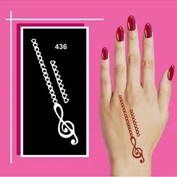 VOORKOMS Floral Mehndi Stencil Sticker-picture-19