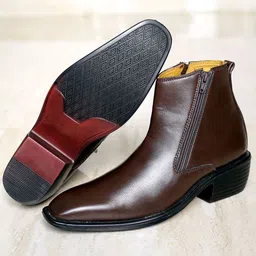 riffway Men Height Increasing Block Heel Boots-picture-49