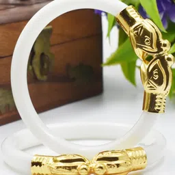Sattik Women Pack Of 2 Copper Ethnic Gold-plated Handcrafted Shakha Pola-image-23
