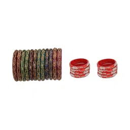 SOMIL Set Of 20 Stone-Studded Bangle-picture-31