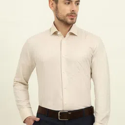 METAL Cutaway Collar Slim Fit Opaque Formal Shirt-picture-7