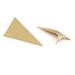 StyleCast Gold-Plated Triangular Shaped Studs image 2