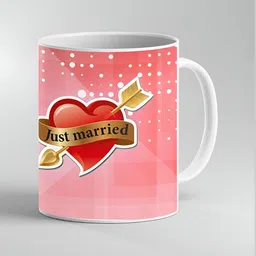 Keviv White & Red Text or Slogans Printed Ceramic Glossy Mugs Set of Cups and Mugs image 3