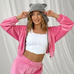 Mast & Harbour Hooded Sweatshirt With Trousers Co-Ords-picture-36