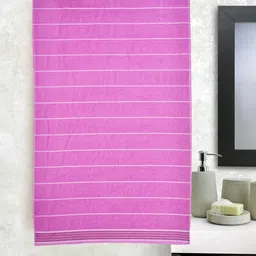RRC Blue & Pink 2 Pieces Striped 500 GSM Cotton Towel Set image 5