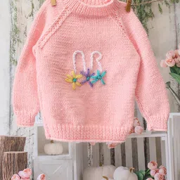 Woonie Unisex Kids Floral Pullover with Embroidered Detail-picture-37