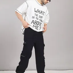 Hence Men Relaxed Baggy Mid-Rise Cargos image 2