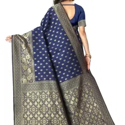 KSALIYA Blue Silk Blend Sarees image 4