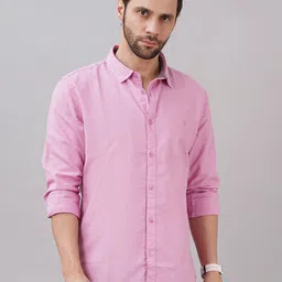 Sand Dunes Men Solid Spread Collar Casual Shirt-picture-41
