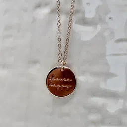 FAB COUTURE Choose Happy Gold-Plated Circular Pendant-picture-30